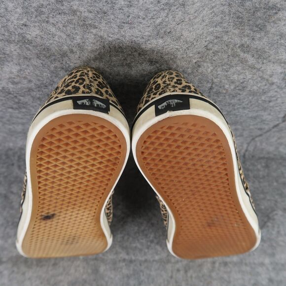 Vans Shoes Womens 7 Sneaker Authentic Low Pro Skate Casual Leopard Cheetah Brown - Picture 11 of 13